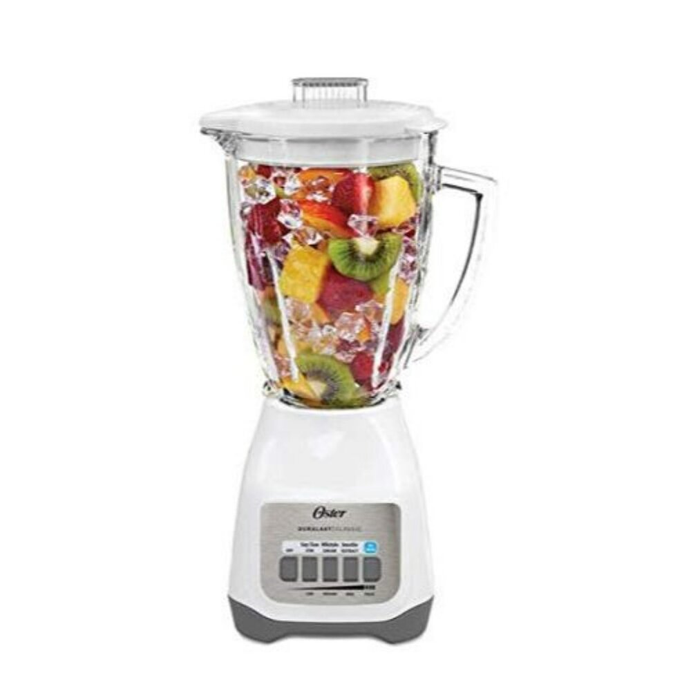Oster Classic Series 6 Cup Glass Jar 5 Speed Blender 750 Watt White